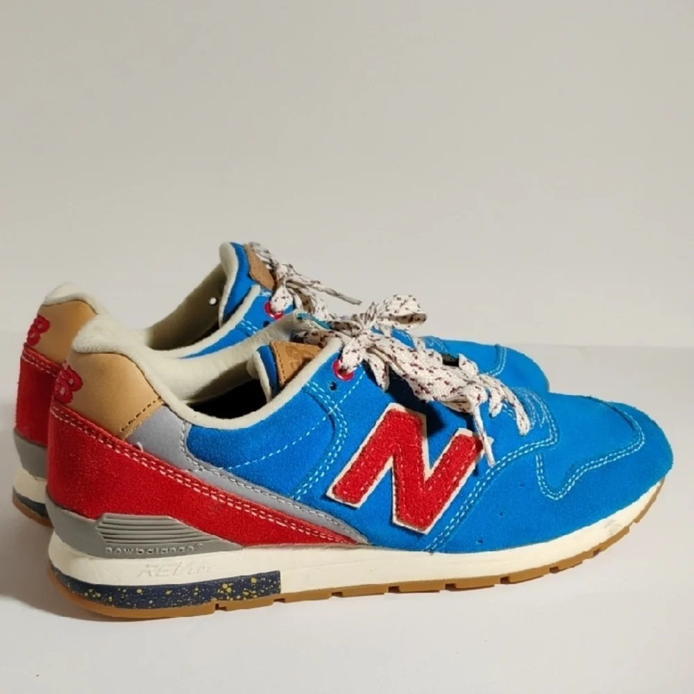 New Balance Women's Blue and Red Athletic Shoes - Picture 8 of 16